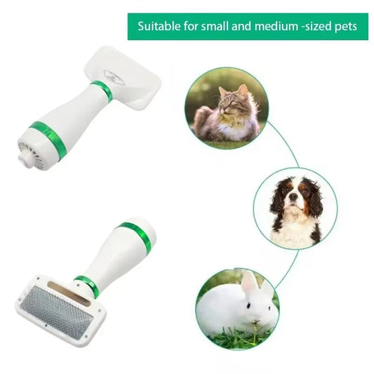 2-1 Pet Grooming Dryer With Slicker Brush